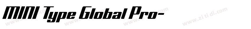 MINI Type Global Pro字体转换